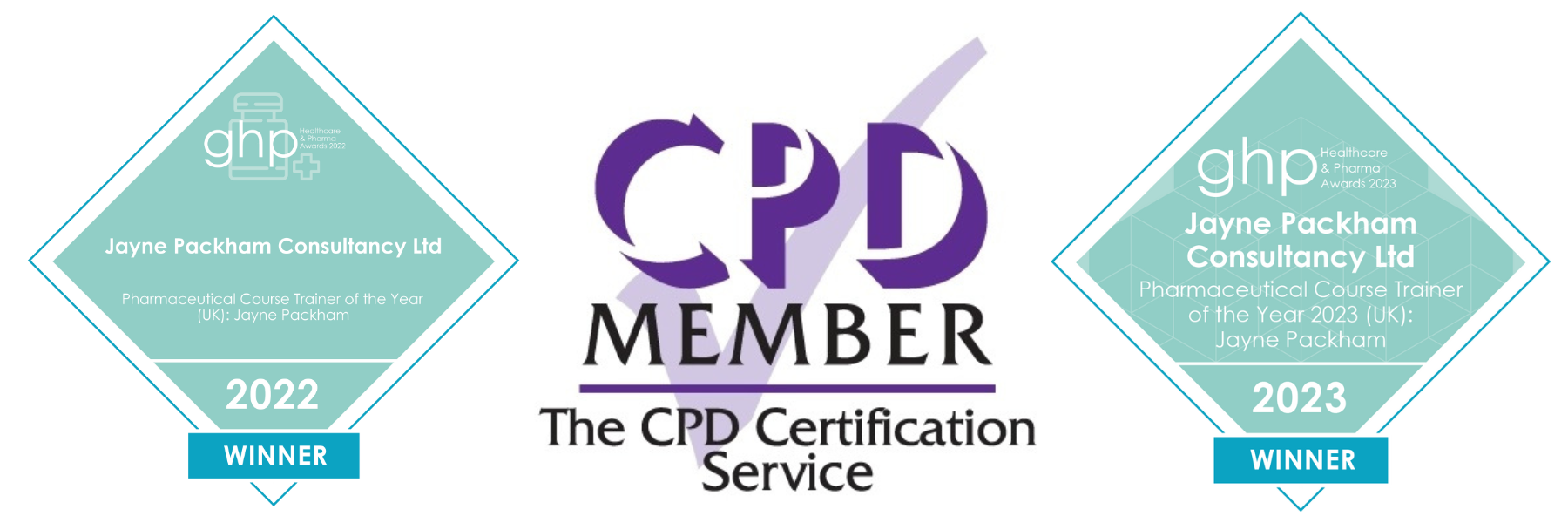 Image showing award and CPD membership